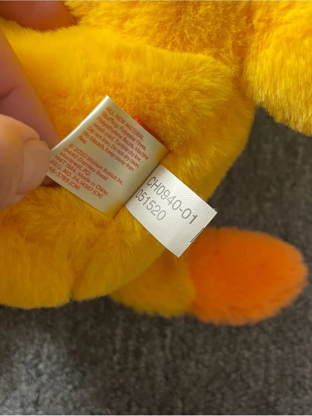 Land Of B 11” Stuffed Cat Animal Fluffy Doos Lolo Orange Kids Toy Plush